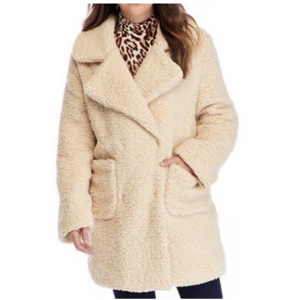 C&C California Cream Teddy Coat